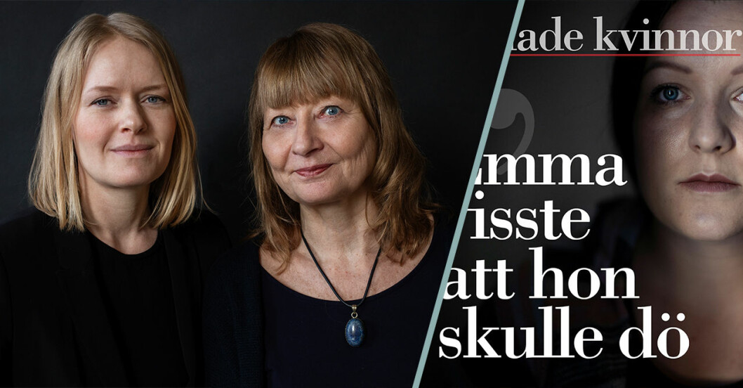Journalisterna Kerstin Weigl och Kristina Edblom är aktuella med podcasten Dödade kvinnor