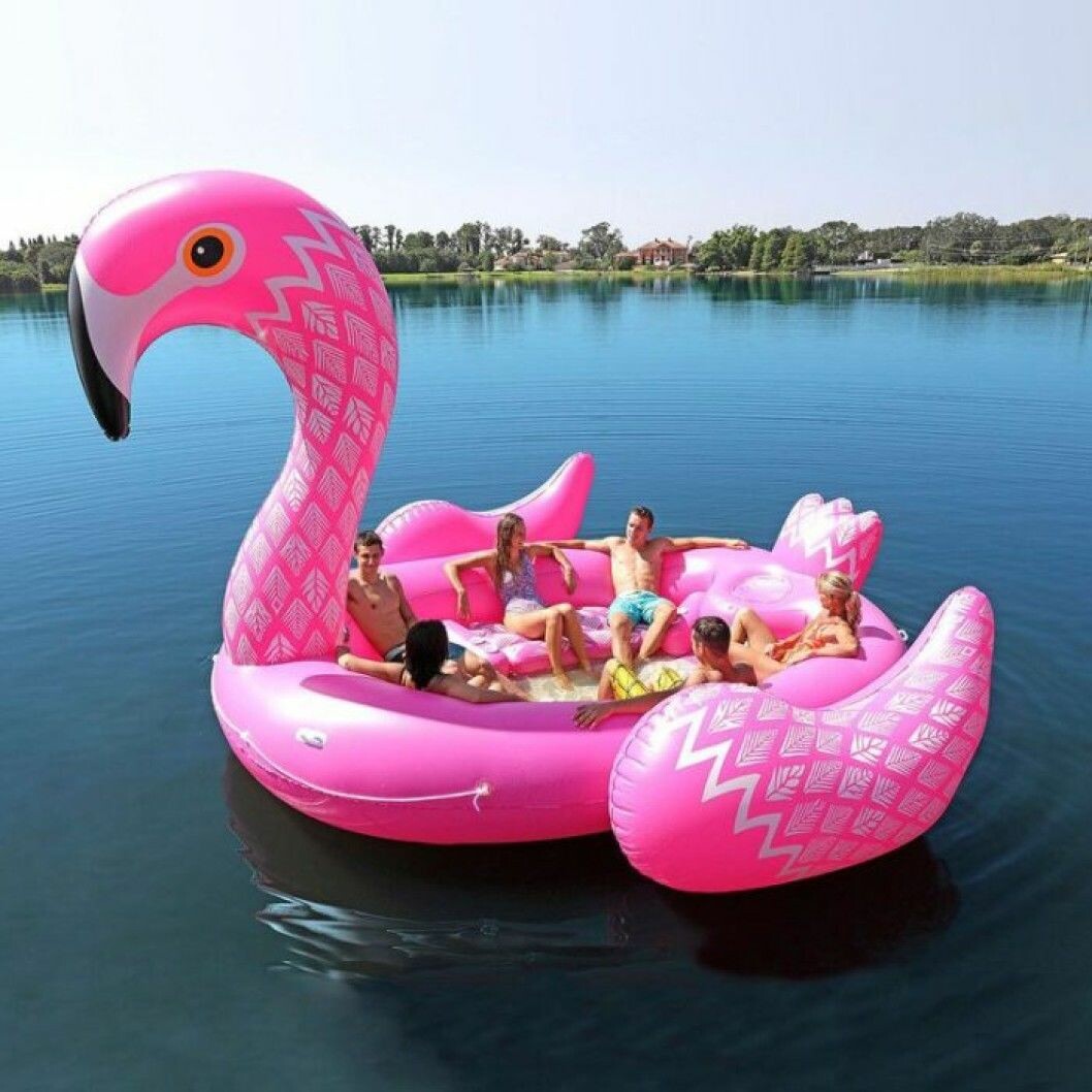 Uppblåsbar flamingo
