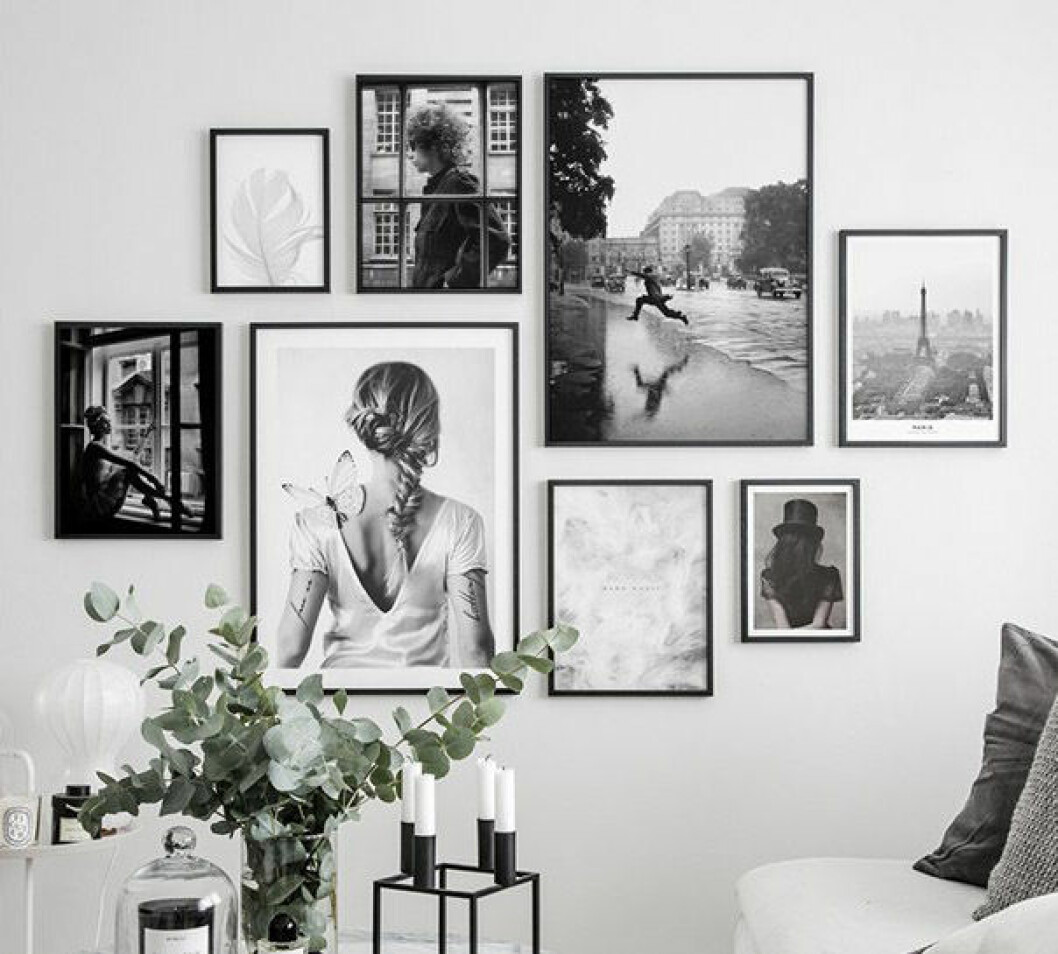 Foto: <a href="https://posterstore.se/collections/affischer-posters-tavlor" target="_blank" rel="noopener">Poster store</a> Tips för tavelvägg