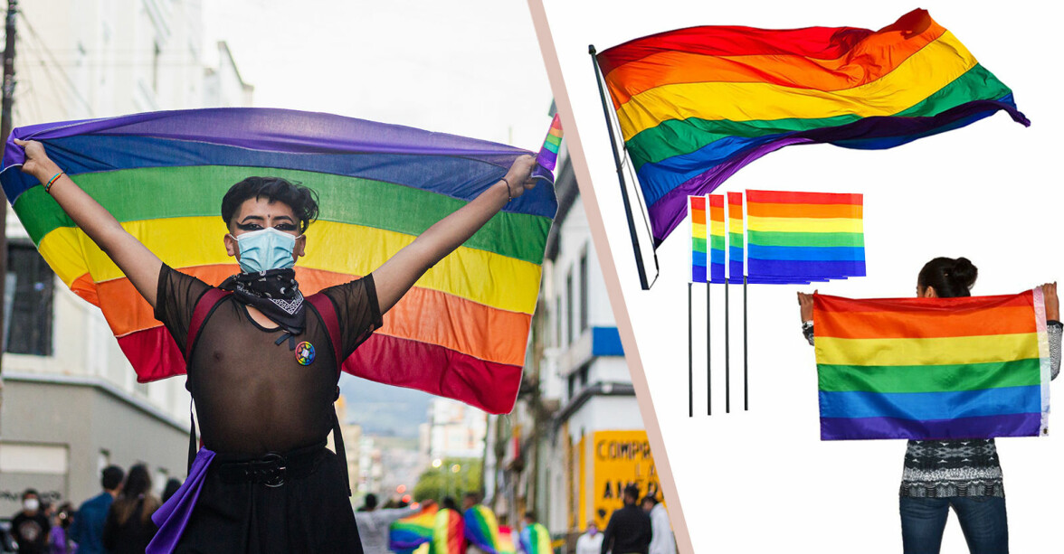 Pride 2021 i Stockholm och Sverige - 6 Prideflaggor att beställa hem
