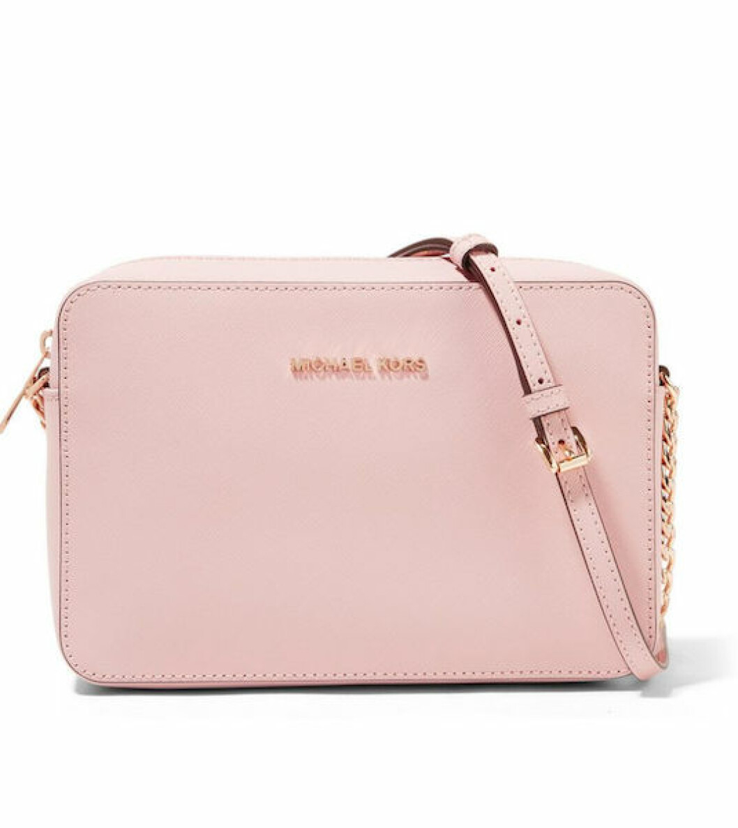 puderrosa väska michael kors
