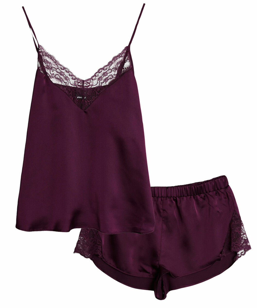 Lila pyjamas linne och shorts
