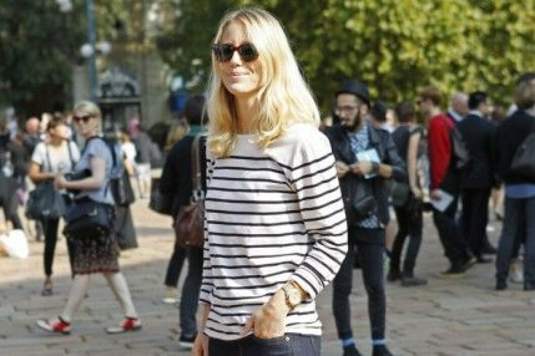 Randigt är en het streetstyle-trend! randigt