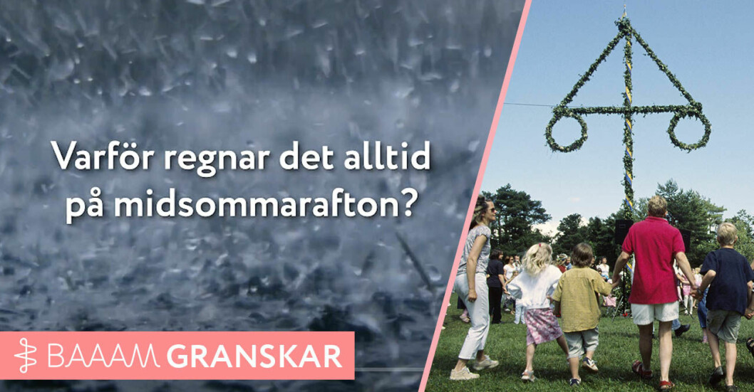 regn midsommarafton sverige