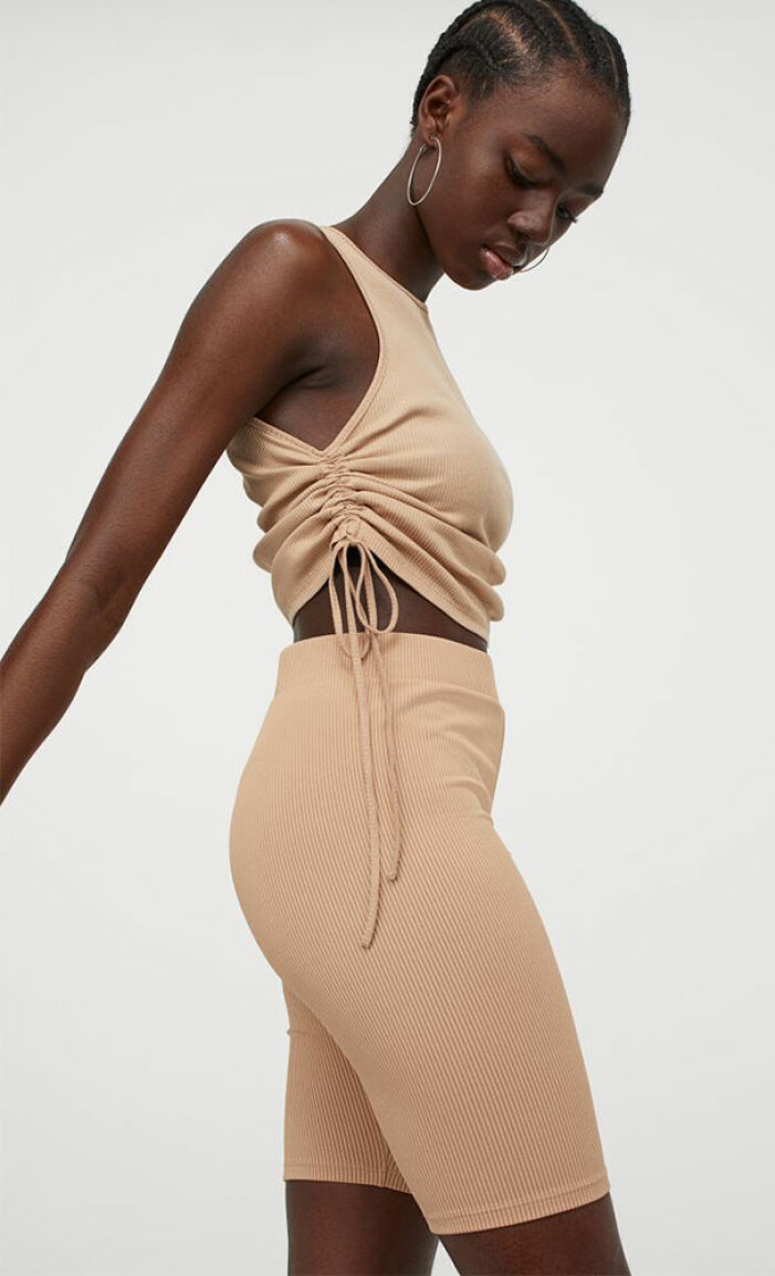 beige ribbat set