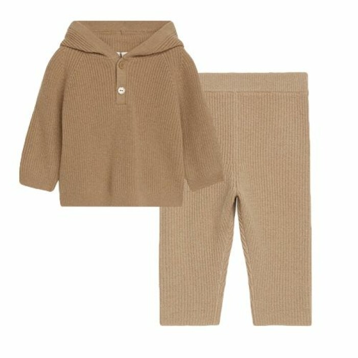 Ribbstickat set i ull från Arket.