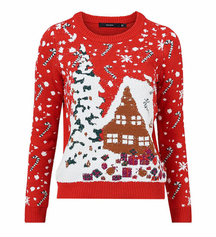 röd jultröja från vero moda