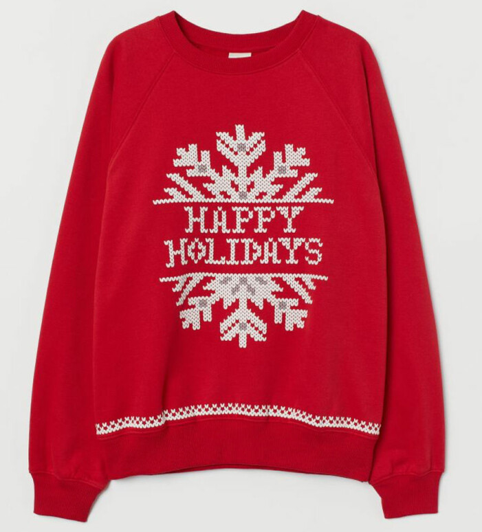 Röd jultröja från H&M