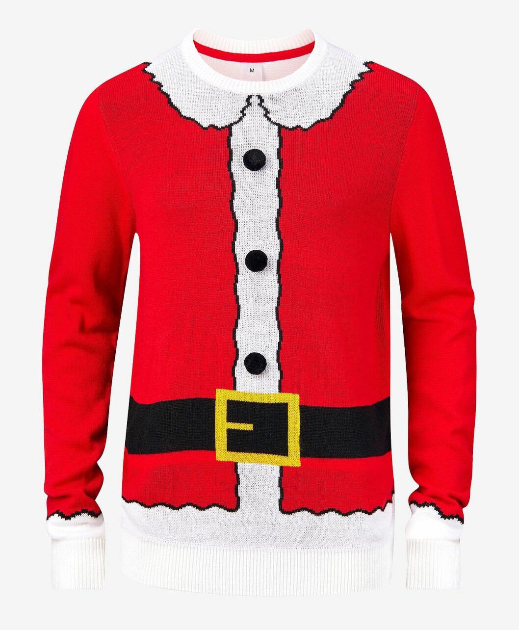 Röd jultröja tomte till julen 2019