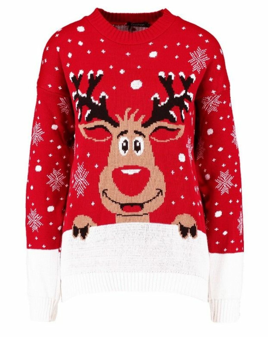 Röd jultröja med ren