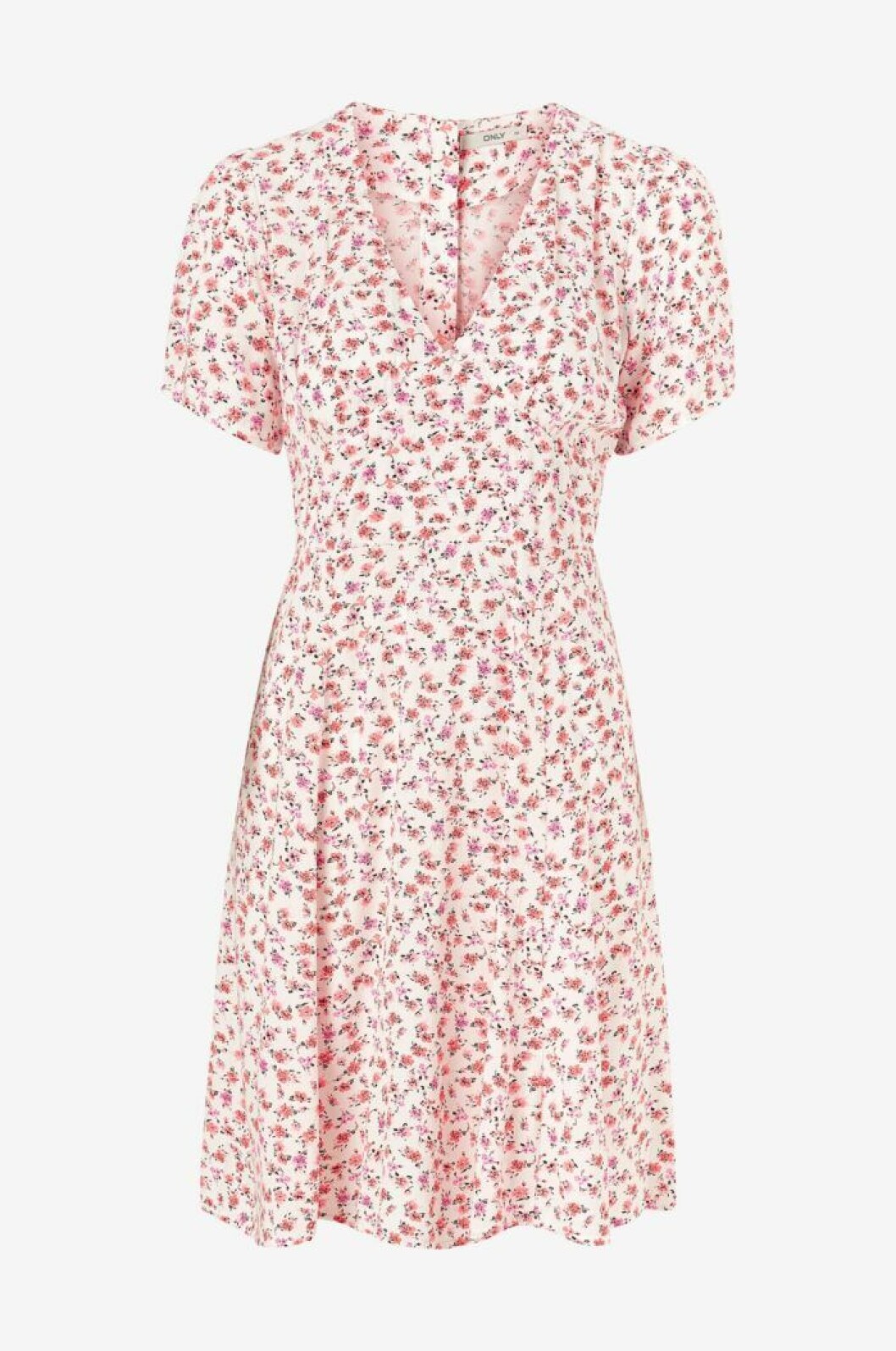 Rosa blommig sommarklänning till midsommar 2020