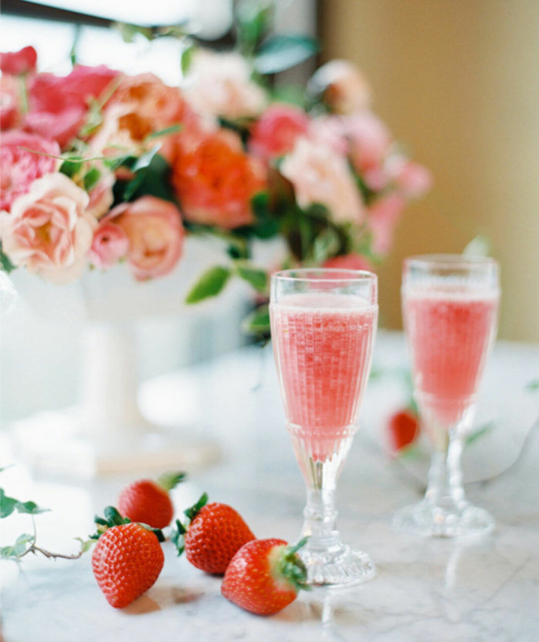 Valentine's Champagne Cocktail.