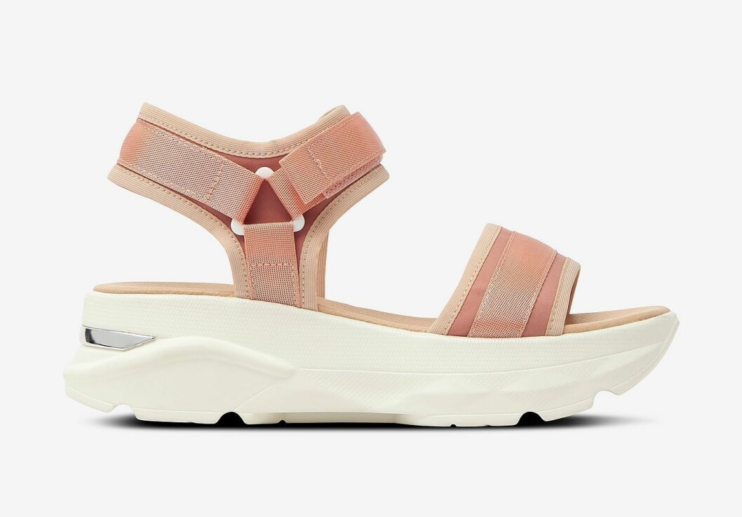 Rosa chunky sandaler för dam till sommaren 2020