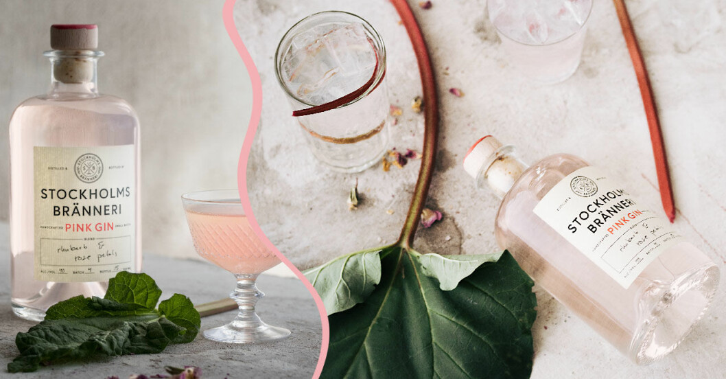 Nu släpps en rosa gin – med smak av rabarber och rosenblad