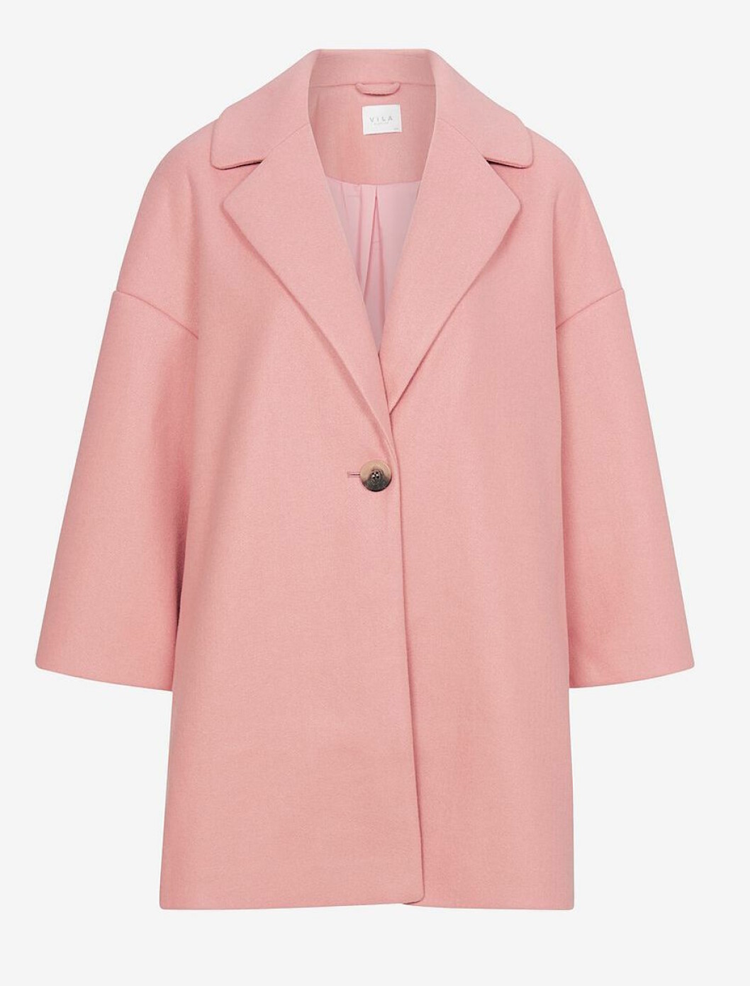 Rosa höstkappa i oversize-modell