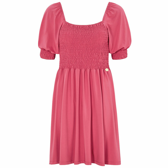 rosa klänning med smock