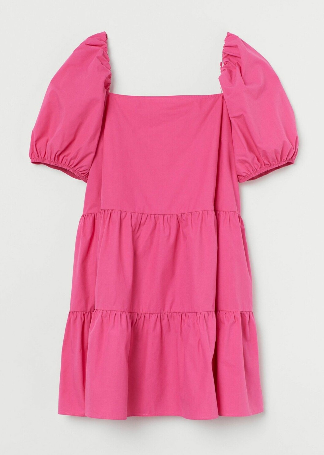 Rosa klänning med puffärm från H&M