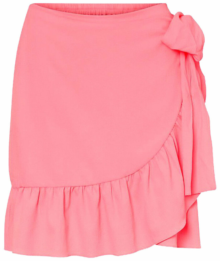 rosa omlottkjol med volanger
