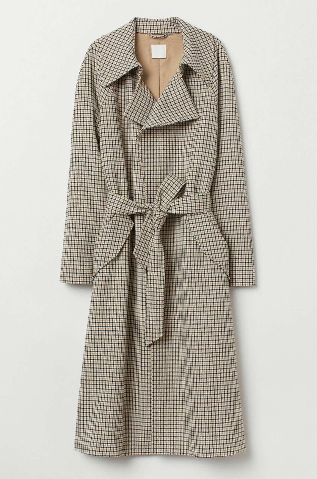 Rutig trenchcoat till våren 2019