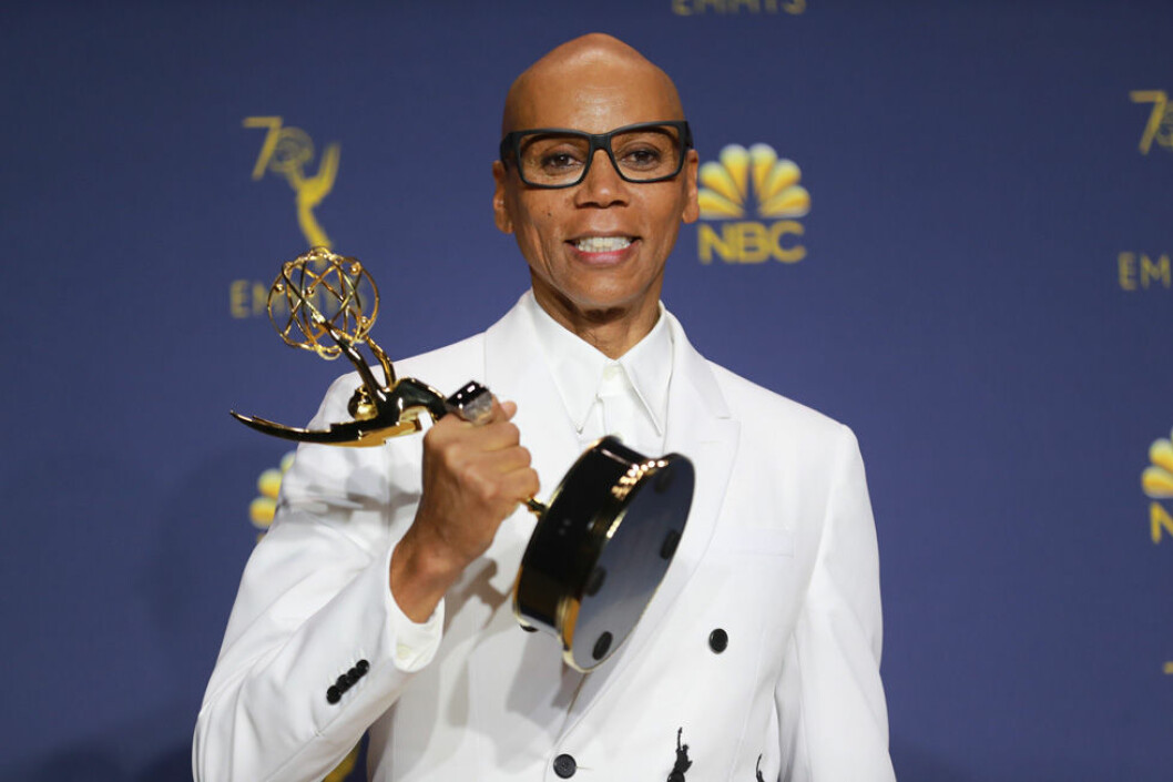 Rupaul tog hem en Emmy för såväl bästa realityprogram som bästa programledare för ett realityprogram. Foto:IBL Rupaul vann en Emmy 2018.