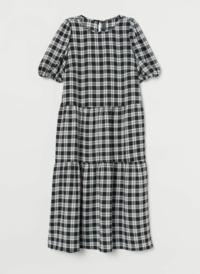 Rutig klänning H&M