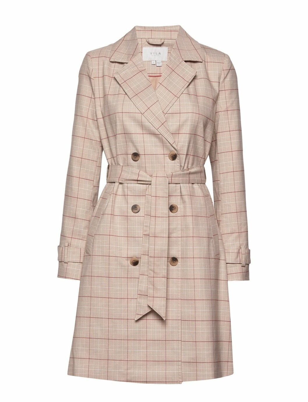Vårkappa 2020: Rutig trenchcoat för dam