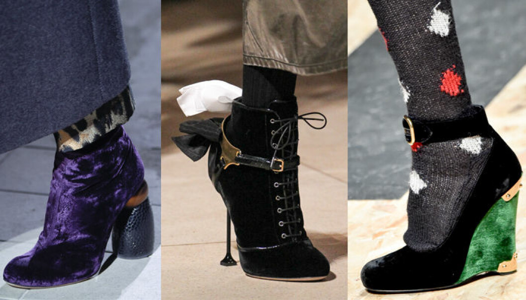Dries van Noten, Miu Miu, Prada sammet skor hösten 2016
