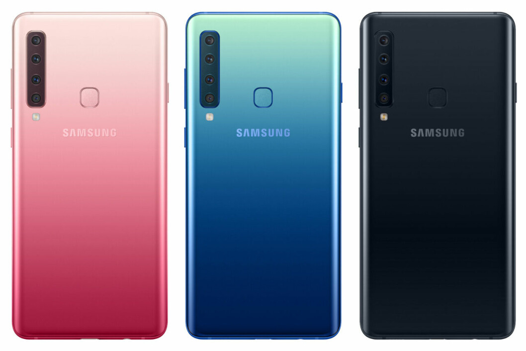 Samsung A9 kommer i tre färger.