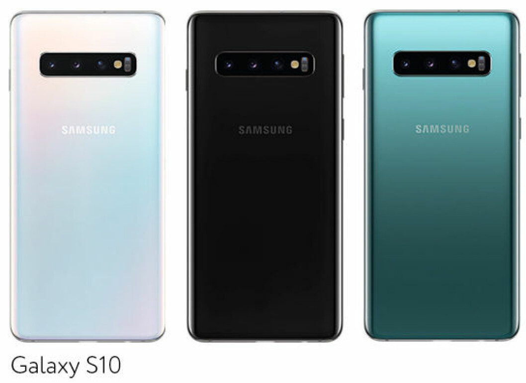 Samsung Galaxy S10 kommer i tre färger