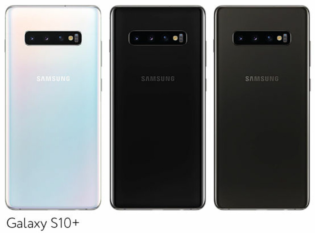 Samsung Galaxy S10+ kommer i tre färger