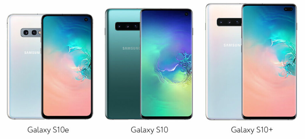 Samsung Galaxy S10 kommer i tre modeller: S10e, S10 och S10+