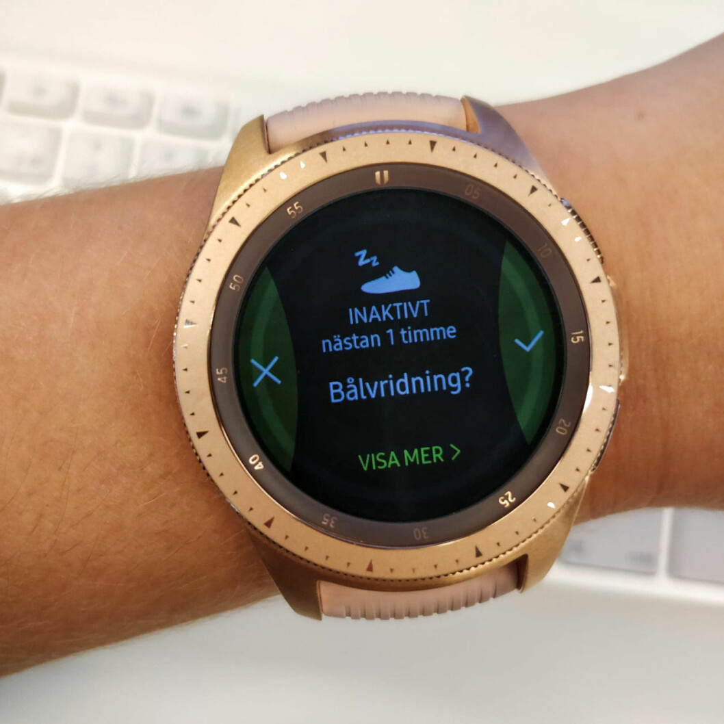 Samsung Galaxy Watch påminner dig om att röra på dig om du sitter still för länge