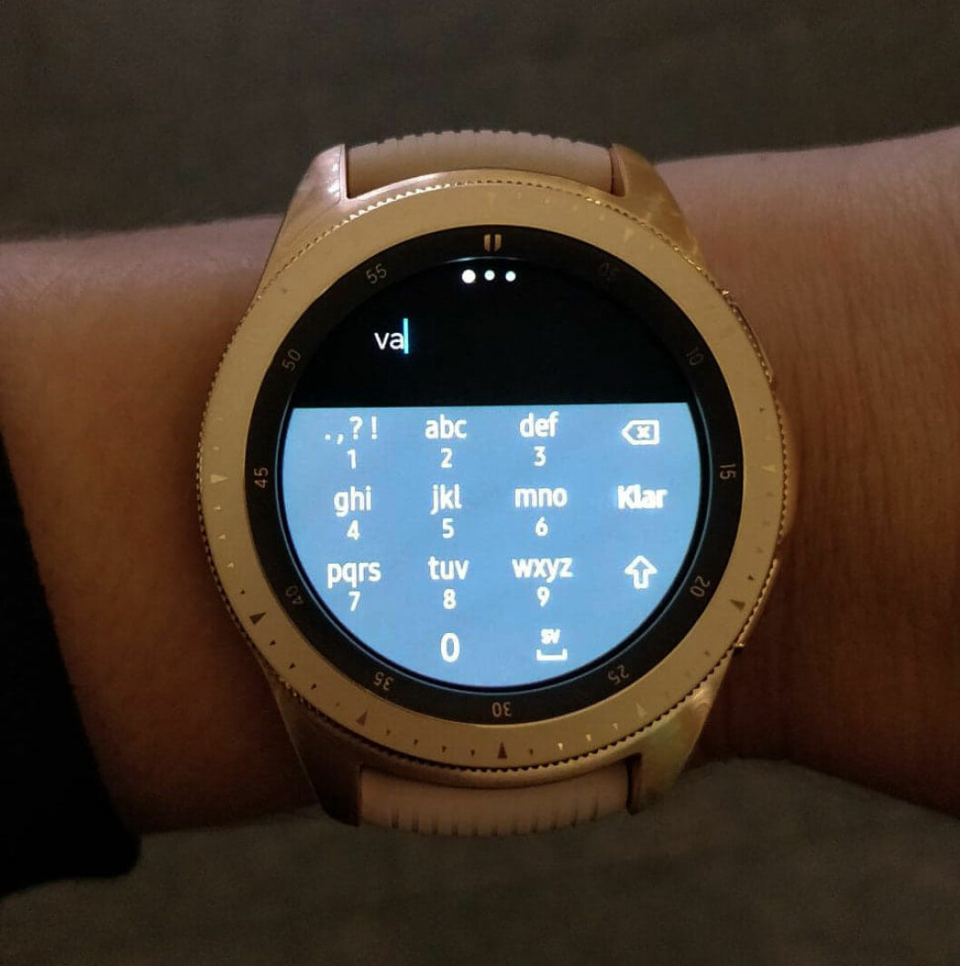 Skriva med din Samsung Galaxy Watch
