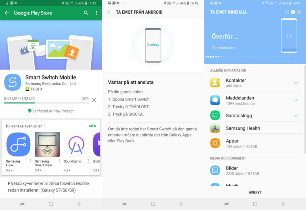 Samsung Smart Switch låter dig överföra allt till din nya mobil