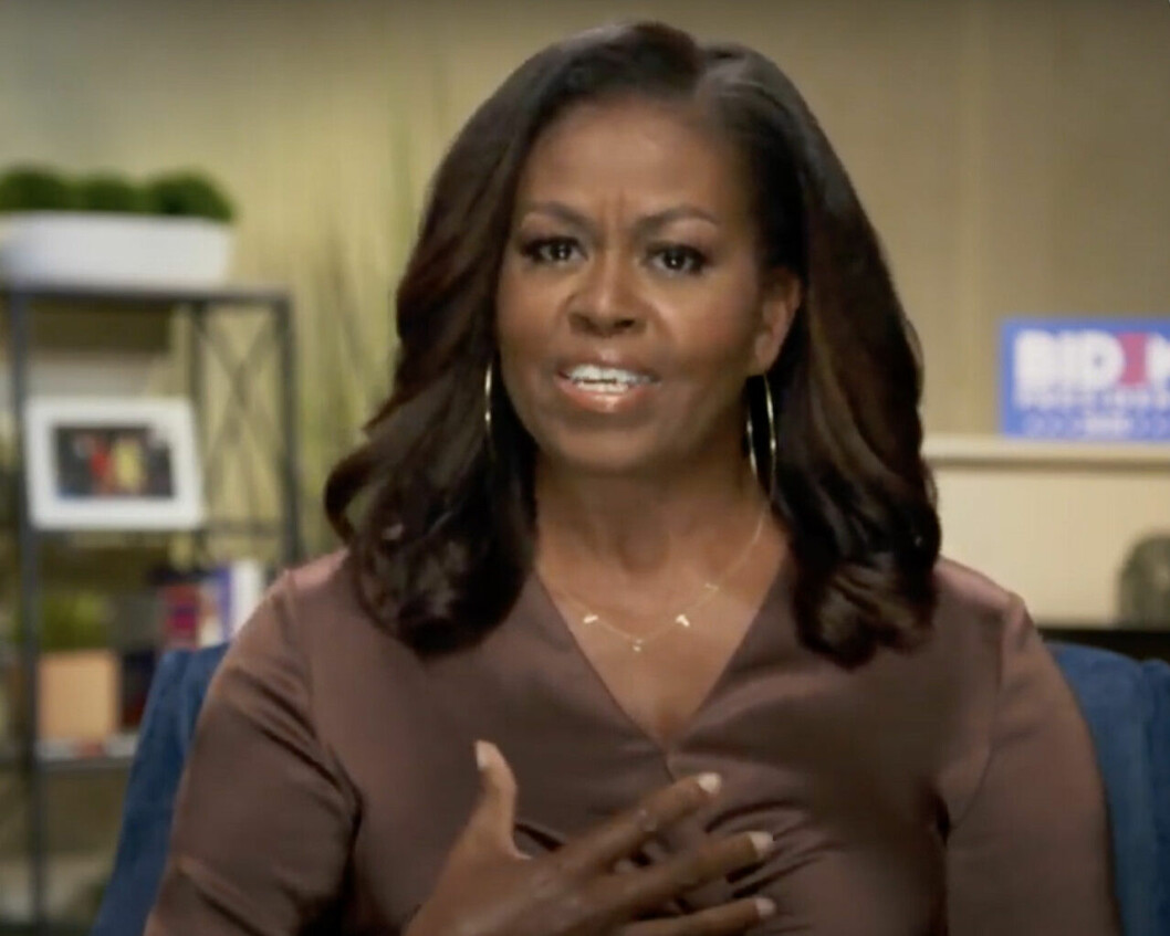 Michelle Obama talar på Democratic National convent