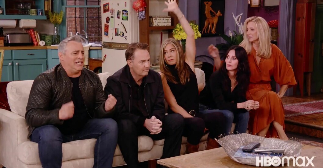 Courtney Cox, Matt LeBlanc, Matthew Perry, Liza Kudrow, David Schwimmer och Jennifer Aniston