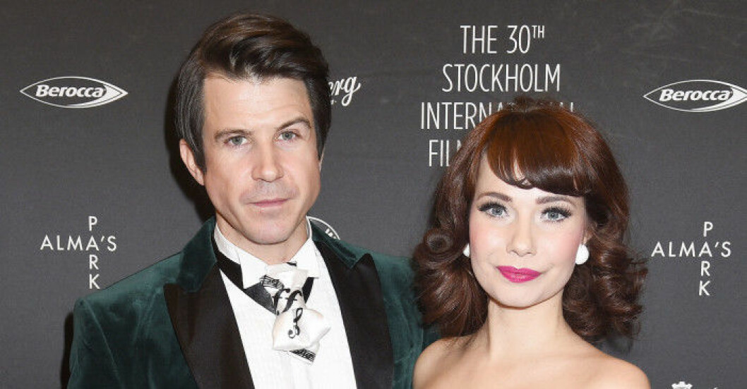 Ester Sjögren tillsammans med skådisen Henrik Lundström på invigningen av Stockholms internationella filmfestival förra året.