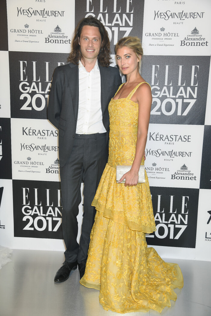 Fredrik och Cecilia forss på ELLE-galan 2017.