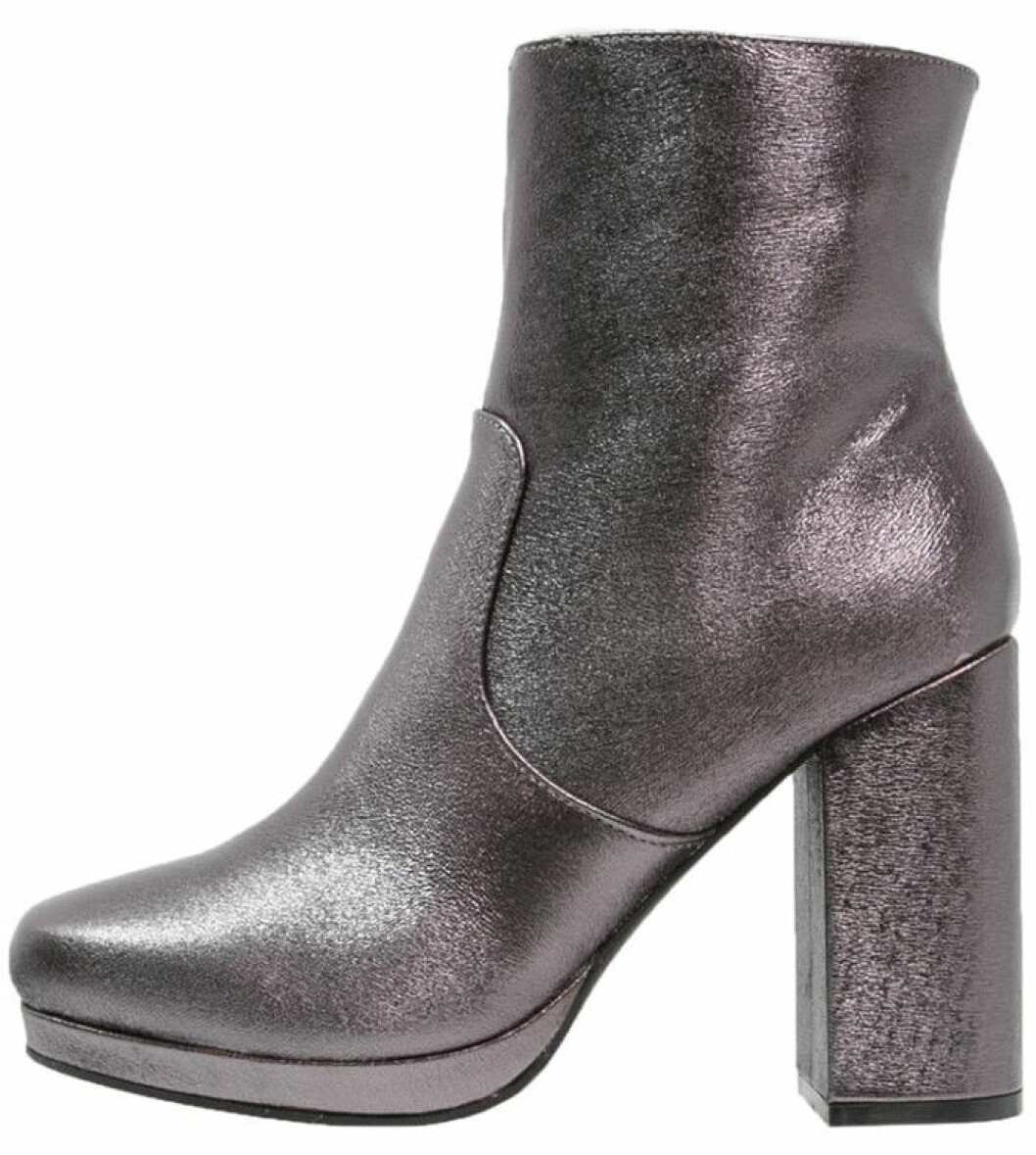 silver ankelboots platå