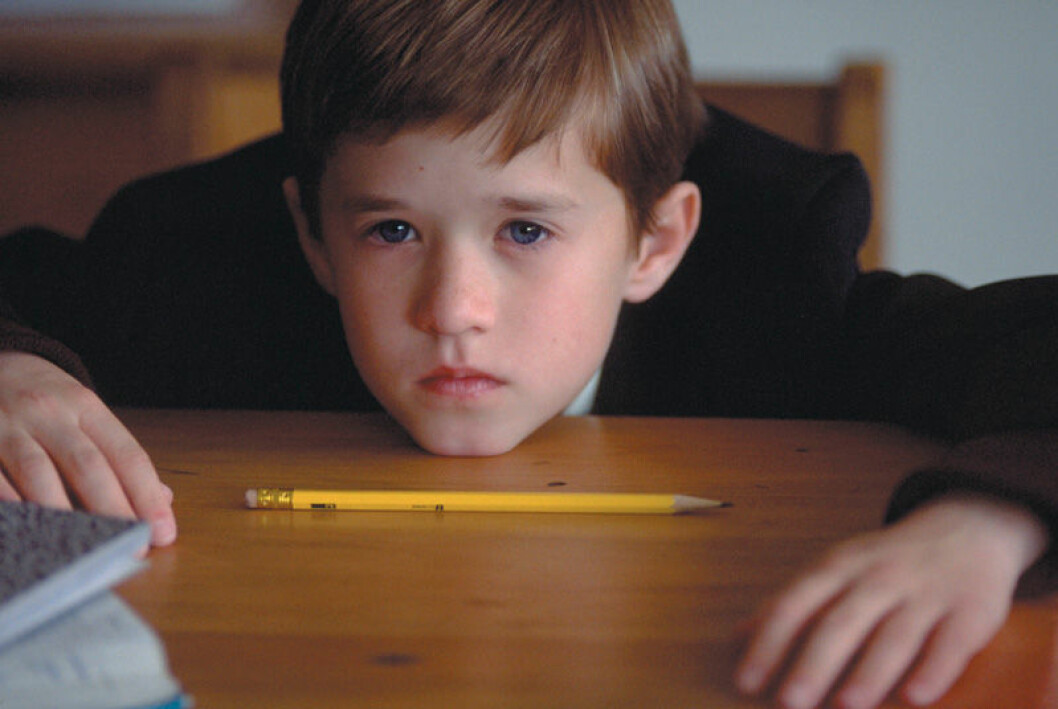 Haley Joel Osment i Sjätte sinnet. Foto: TT Barnskådespelaren Haley Joel Osment i Sjätte sinnet.