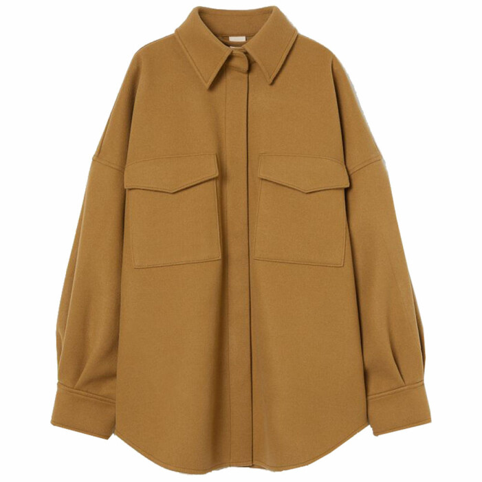 brun skjortjacka från H&M