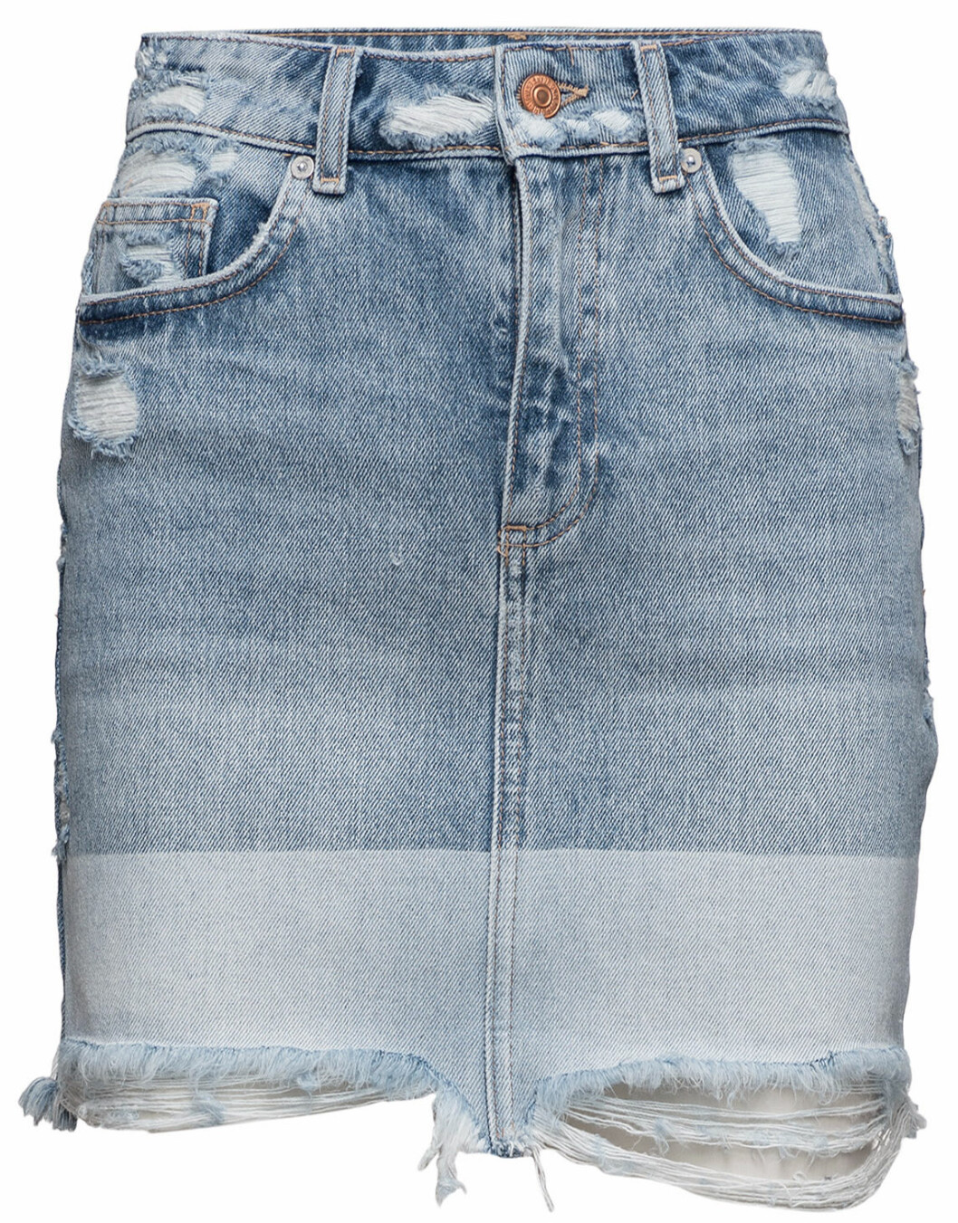 sliten jeanskjol