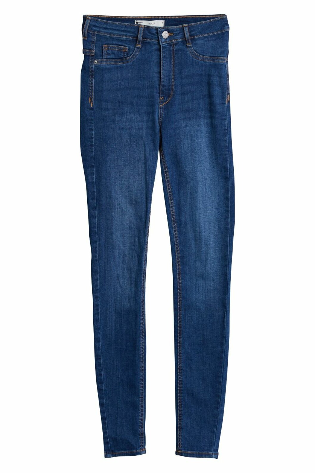 Smala jeans med hög midja