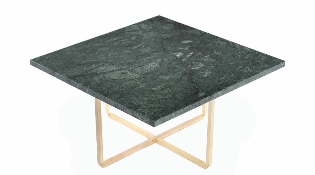 soffbord grön marmor