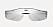 Silverfärgade solglasögon från Prada på rea