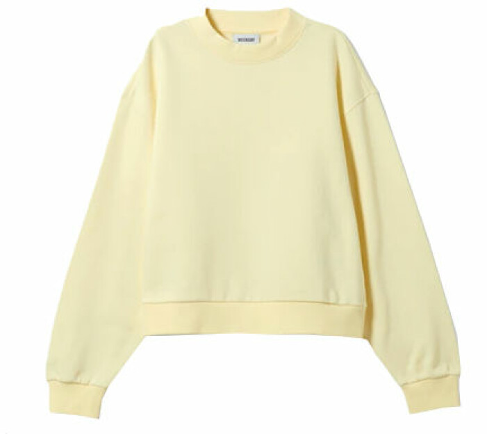 Solgul sweatshirt från Weekday
