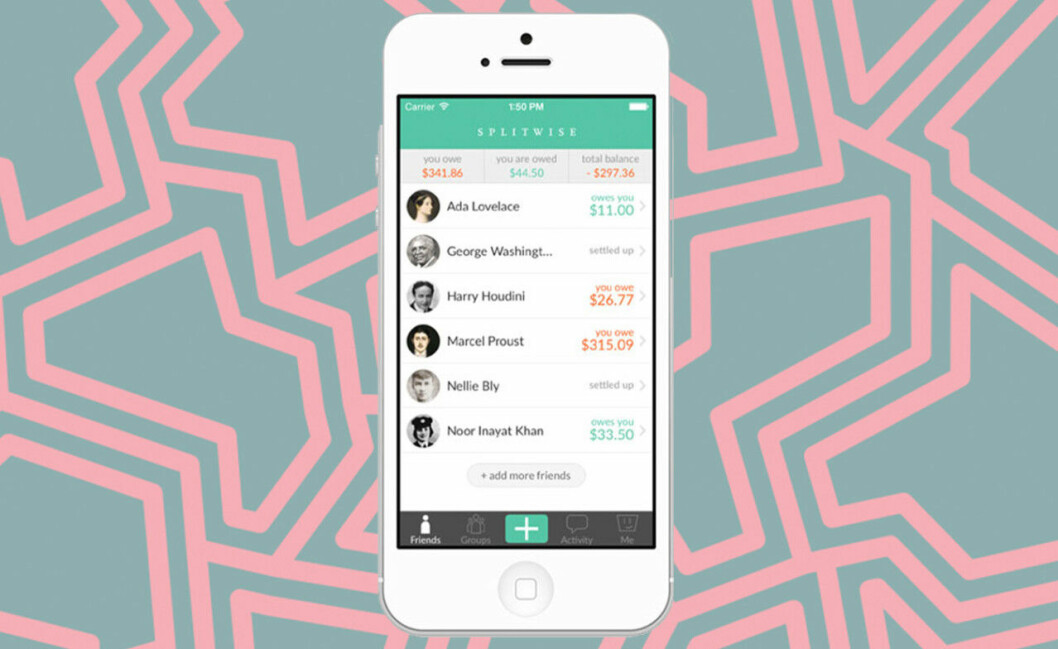 Splitwise är en app som gör det enkelt att dela upp pengar.
