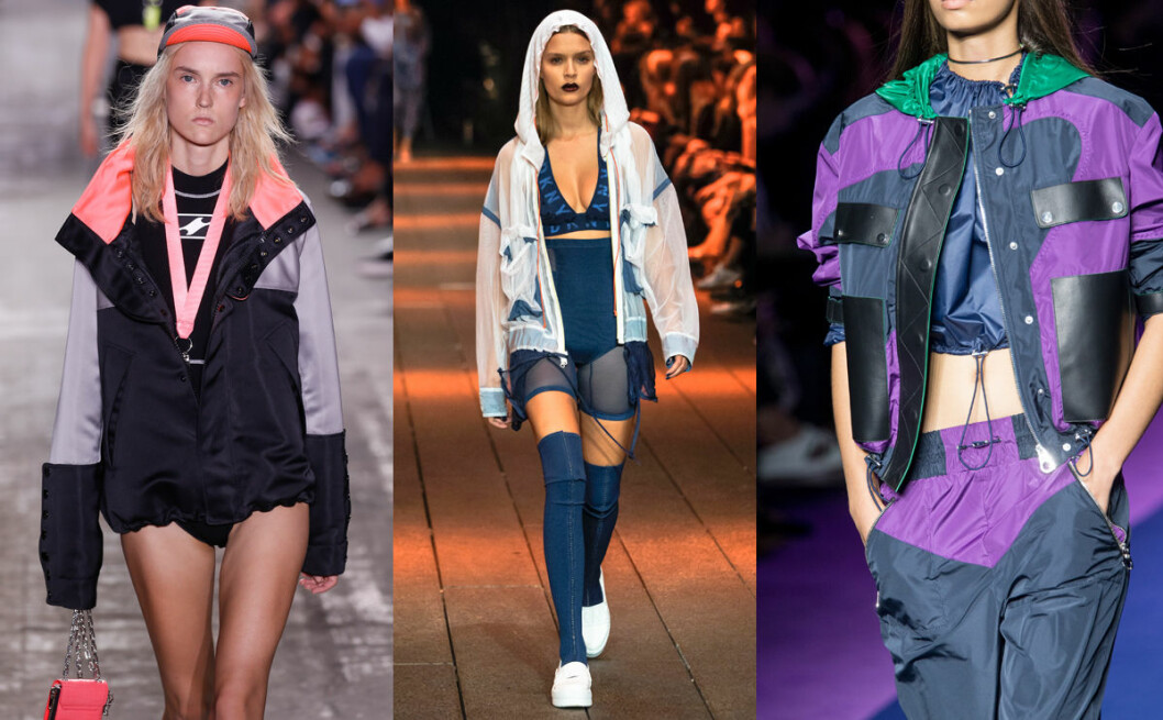 Sportigt vårmode inför 2017 hos Alexander Wang, DKNY och Versace. vårmode 2017 sport