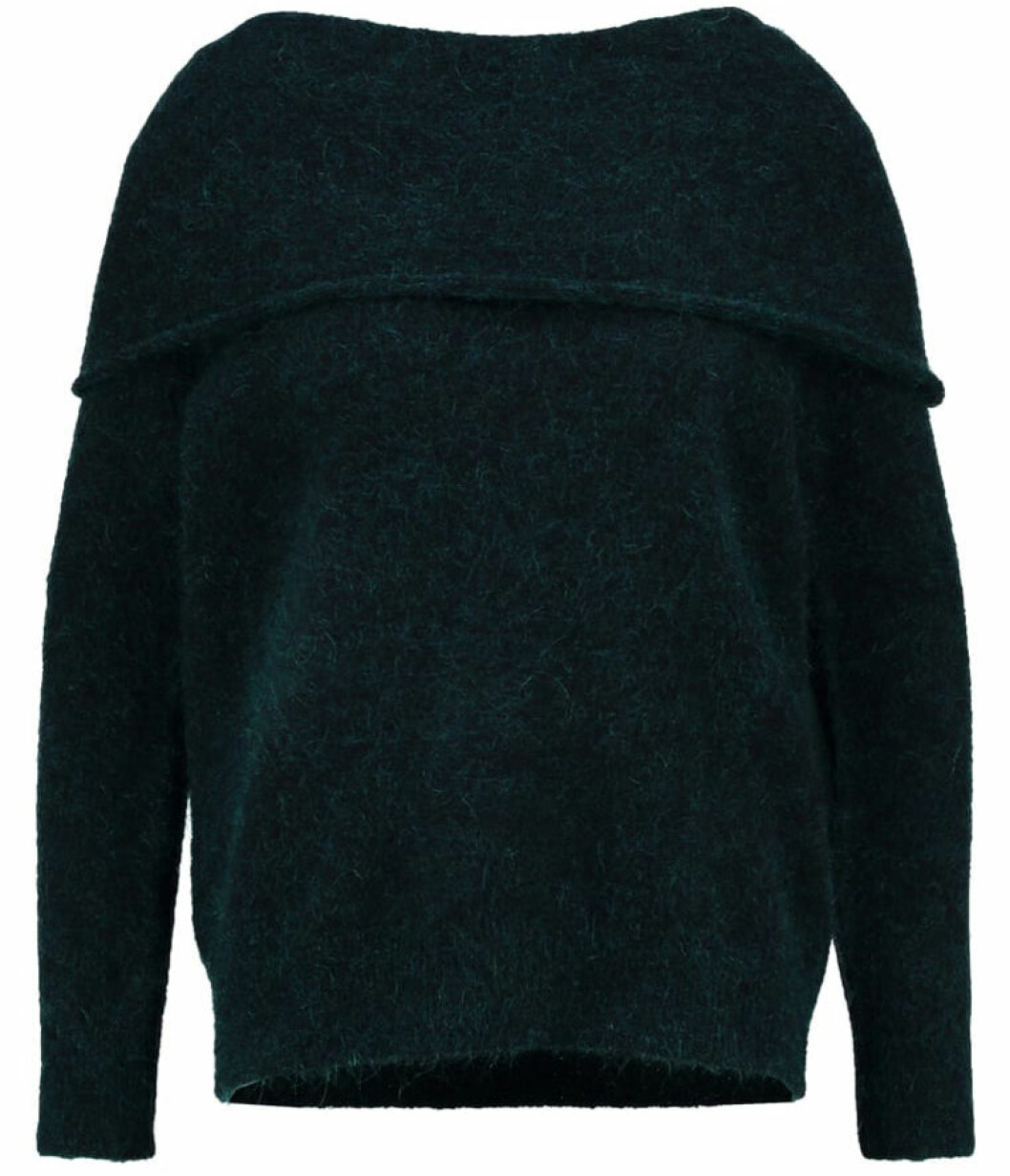 stickad tröja off shoulder