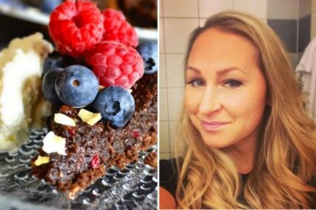 Susanna Backmans recept på nyttig kladdkaka. susannabackman